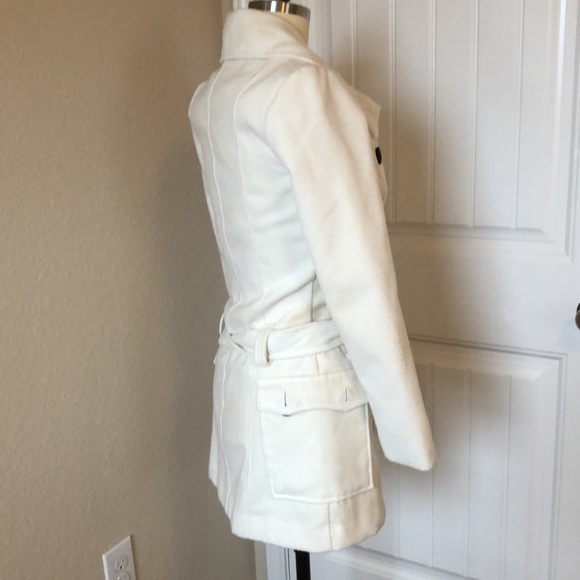 Double breasted white coat size xs fitted - Picture 5 of 11